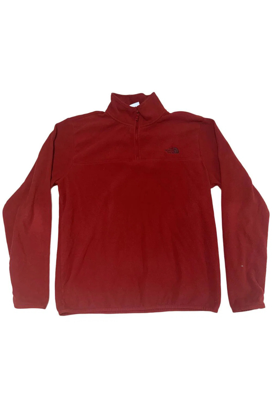 The North Face Men's 100 Glacier 1/4 Zip Fleece Pullover Red